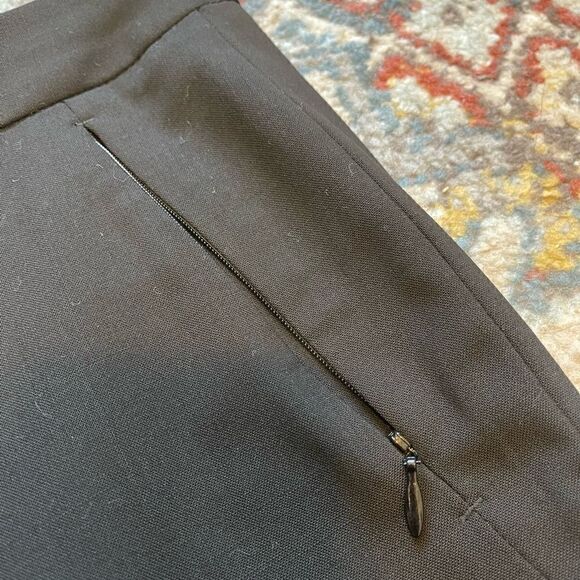 Club Monaco Black Trousers Straight leg with zippered pockets 2 - Picture 5 of 5